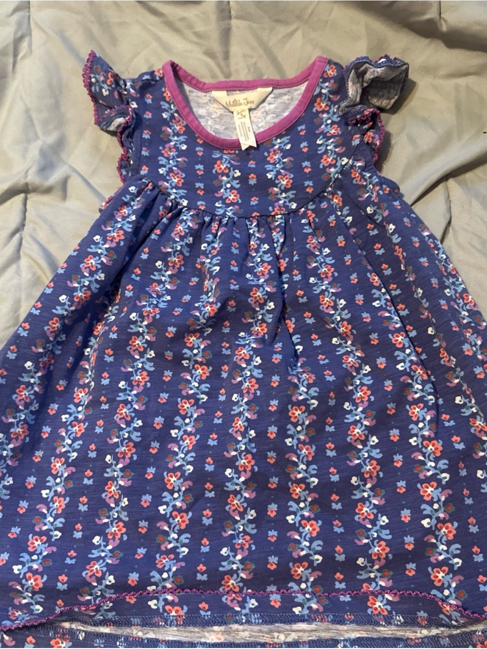 MATILDA JANE Playtime Pearl Dress Choose Your Own Path Blue Floral, Size 4